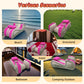 Inflatable Sex Sofa with Positioning Pillow for G Spot Position Aid Sex Auxiliary Adult Games with Automatic Air Pump for BDSM Games, Couple Sex Toys Chair for Sex Fun, Pink