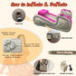 Inflatable Sex Sofa with Positioning Pillow for G Spot Position Aid Sex Auxiliary Adult Games with Automatic Air Pump for BDSM Games, Couple Sex Toys Chair for Sex Fun, Pink