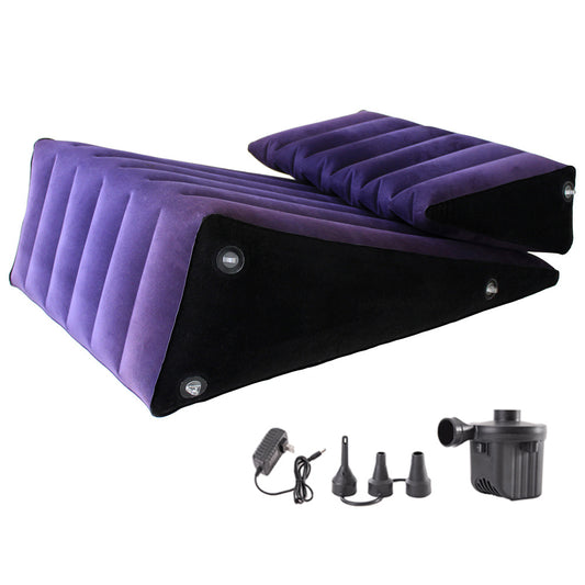 Yocare Inflatable Sex Ramp Cushion Set with Electric Inflator, Adult Sex Position Pillows Sofa, Triangle Sex Furniture Couples Toys